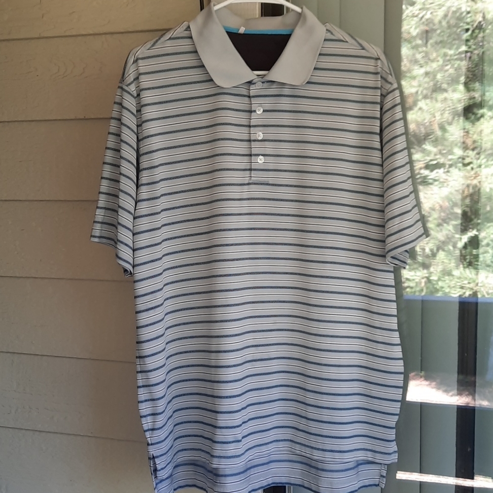 Men stripped Adidas shirt